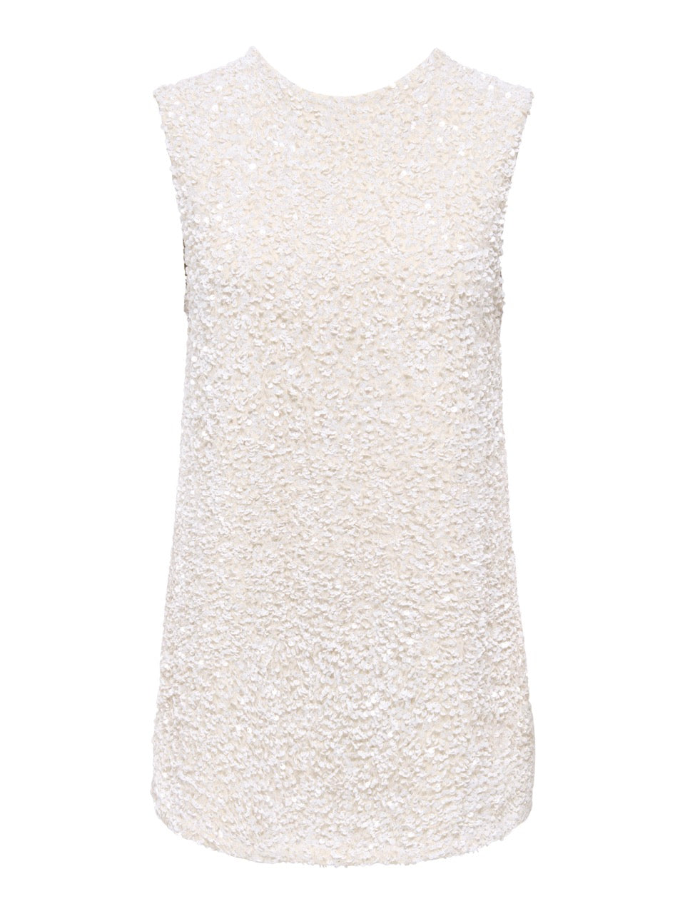 STUFARNAS Sequin Bow Short Dress - Hvit (PRE-ORDER)